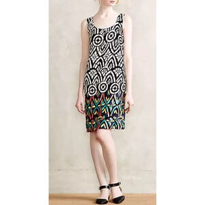 ANTHROPOLOGIE KACHEL NEW $198 Glasswork Embroidered Shift Dress Size 10‎
